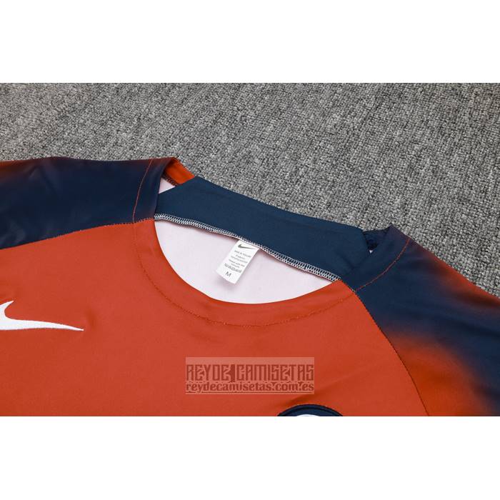 Chandal del Paris Saint-Germain Manga Corta 2023-2024 Rojo y Azul - Pantalon Corto